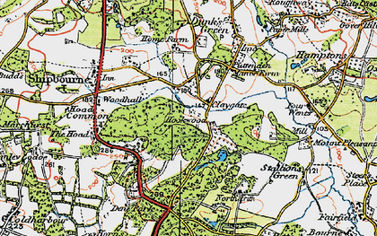 Old map of Claygate in 1920