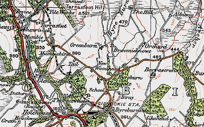 Old map of Albierig in 1925