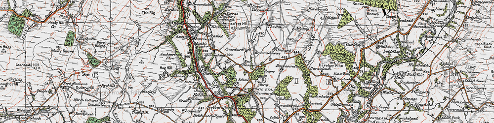 Old map of Albierig in 1925