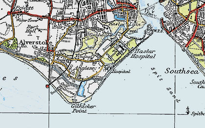 Old map of Fort Monckton in 1919
