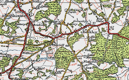 Old map of Clayhill in 1921