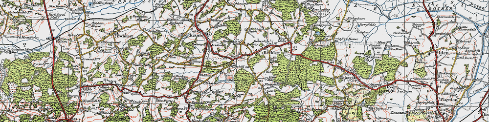 Old map of Clayhill in 1921