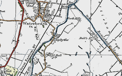 Old map of Bottisham Fen in 1920