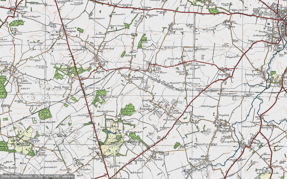 Old Map of Claypit Hill, 1920 in 1920