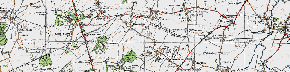 Old map of Claypit Hill in 1920