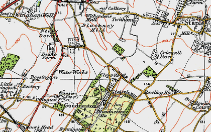 Old map of Blackney Hill in 1920