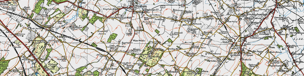 Old map of Blackney Hill in 1920