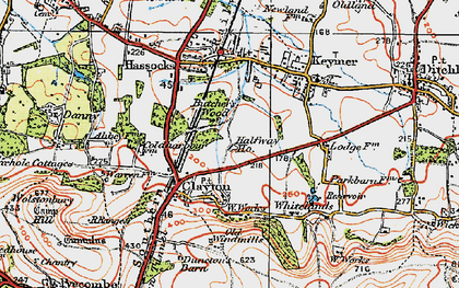 Old map of Butcher's Wood in 1920
