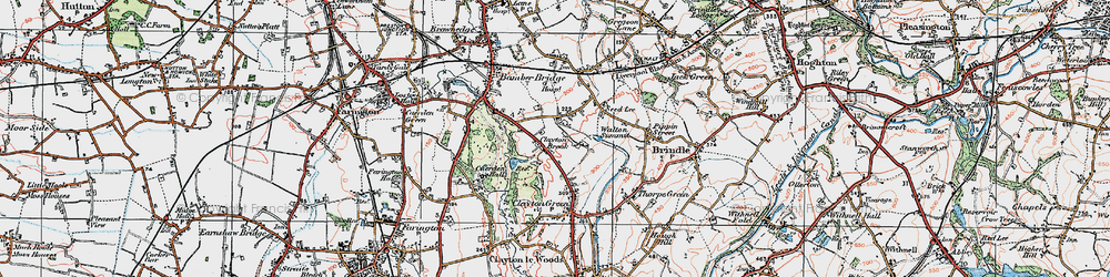 Old map of Clayton Brook in 1924