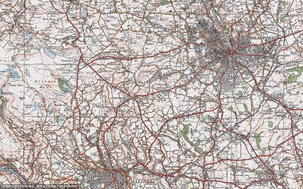 Old Map of Clayton Heights, 1925 in 1925