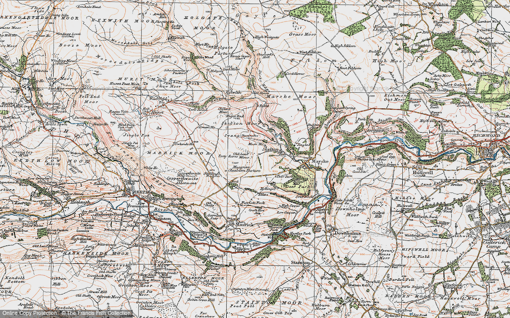 Old Map of Cleaburn, 1925 in 1925