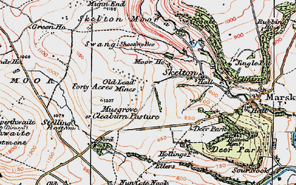 Old map of Cleaburn in 1925
