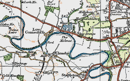 Old map of Cleasby in 1925