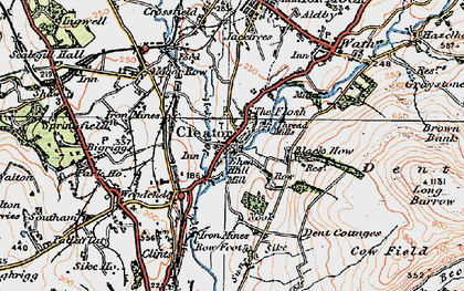Old map of Black How in 1925