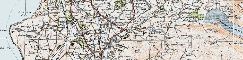 Old map of Cleator Moor in 1925