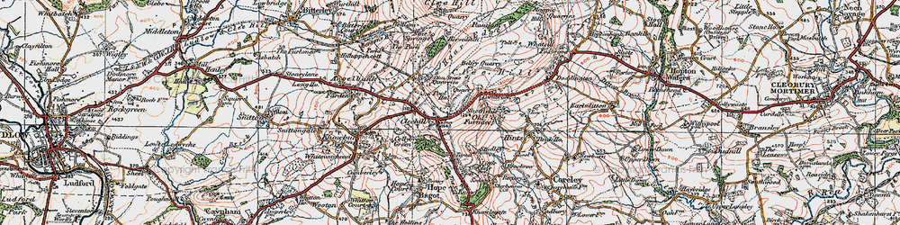 Old map of Cleehill in 1921
