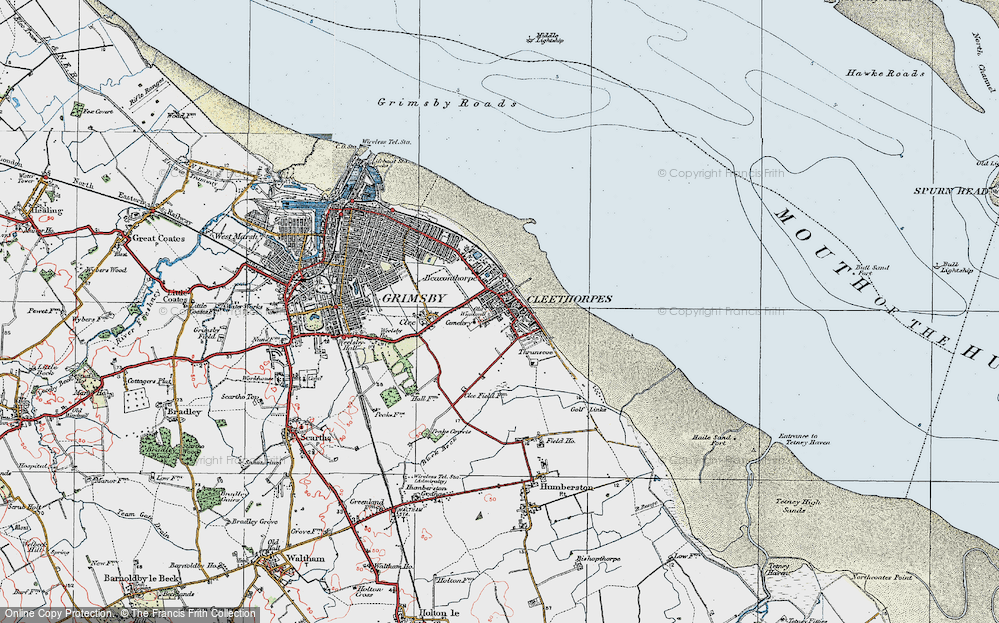 Old Map of Cleethorpes, 1923 in 1923
