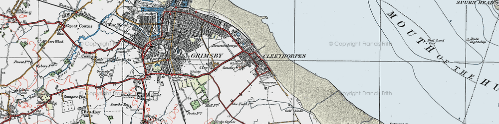 Old map of Cleethorpes in 1923