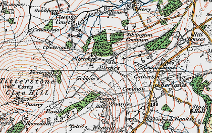 Old map of Cleeton St Mary in 1921