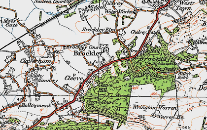 Old map of Cleeve in 1919
