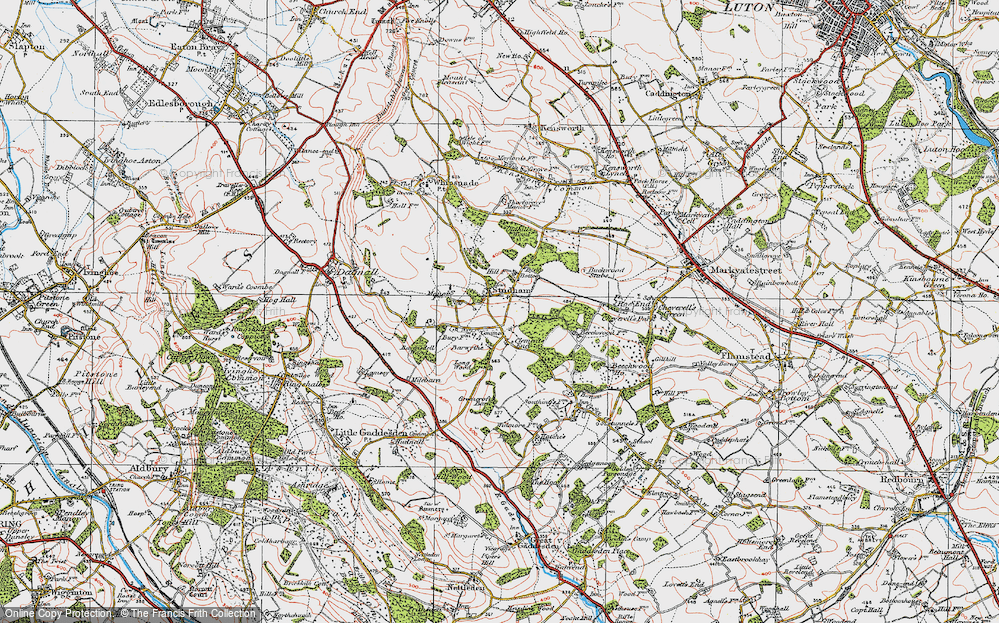 Old Map of Clement's End, 1920 in 1920