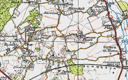 Old map of Clement Street in 1920