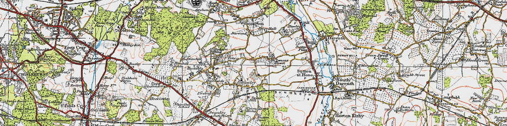 Old map of Clement Street in 1920