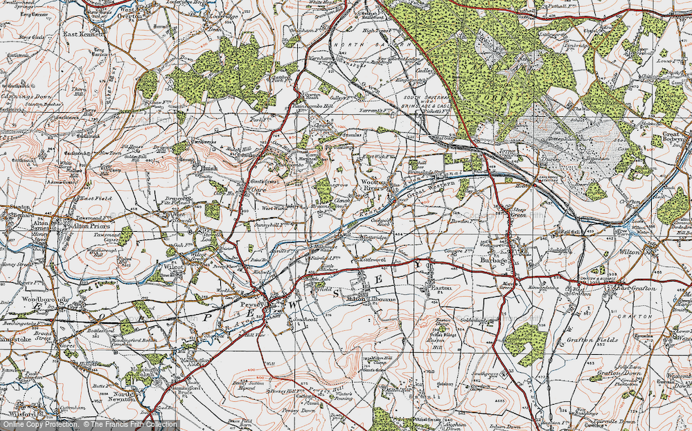 Old Map of Clench, 1919 in 1919