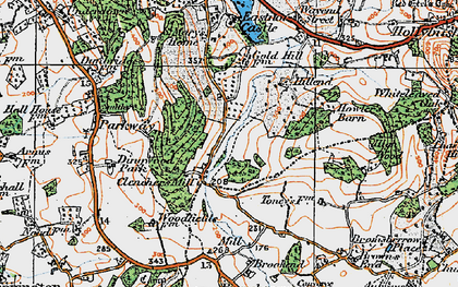 Old map of Clencher's Mill in 1920