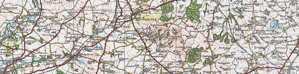 Old map of Adam's Hill in 1921