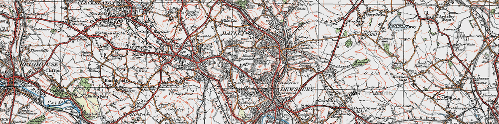 Old map of Clerk Green in 1925