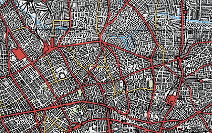 Old map of Clerkenwell in 1920