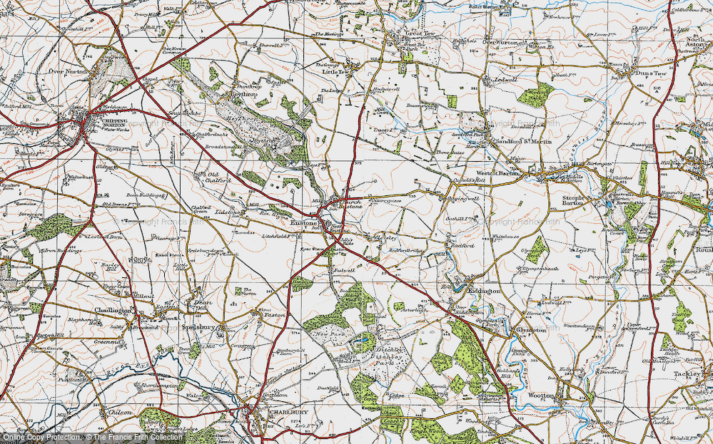 Old Map of Cleveley, 1919 in 1919