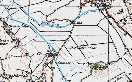 Old map of Clewer in 1919