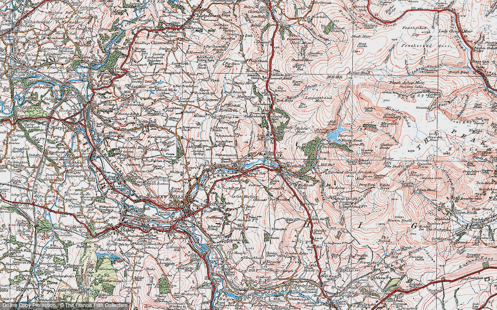 Old Map of Cliff, 1923 in 1923