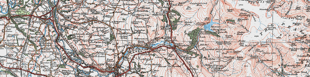 Old map of Cliff in 1923