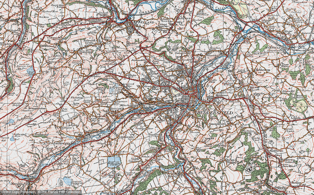 Old Map of Cliff End, 1925 in 1925