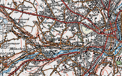 Old map of Cliff End in 1925