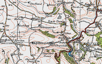 Old map of Clifton in 1919