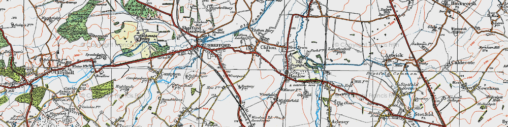 Old map of Wren Park in 1919