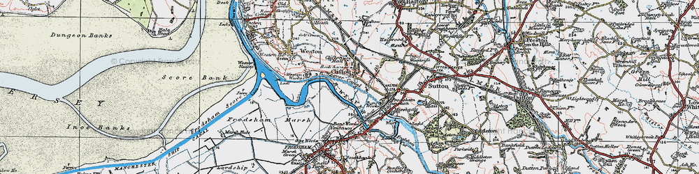Old map of Clifton in 1923