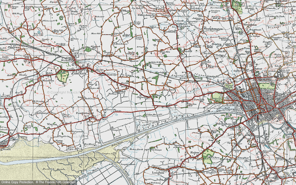 Old Map of Clifton, 1924 in 1924