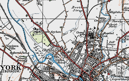 Old map of Clifton in 1924