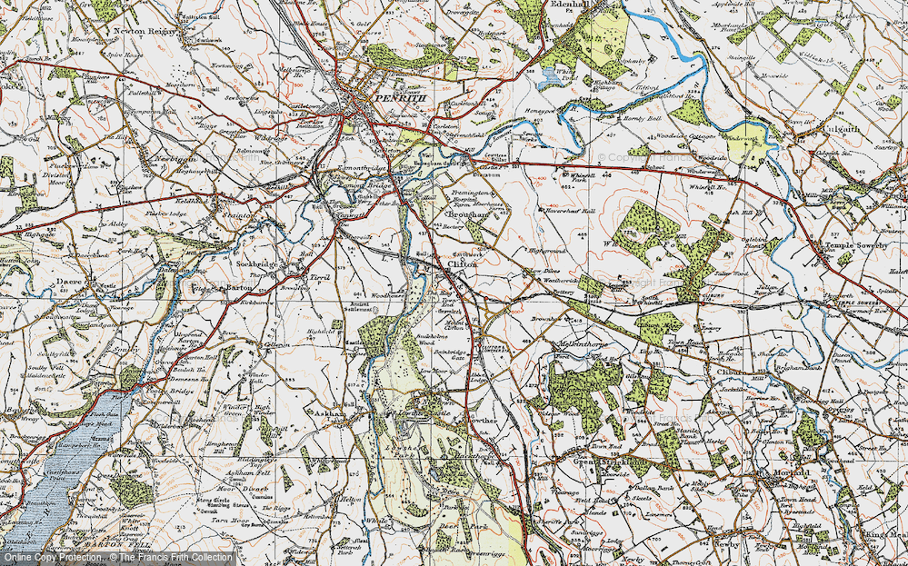 Old Map of Clifton, 1925 in 1925