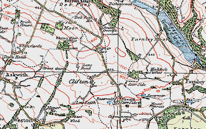 Old map of Weston Manor in 1925
