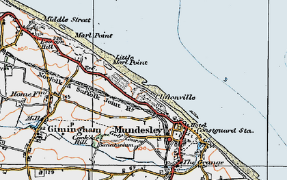 Old map of Cliftonville in 1922