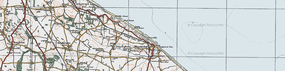Old map of Cliftonville in 1922