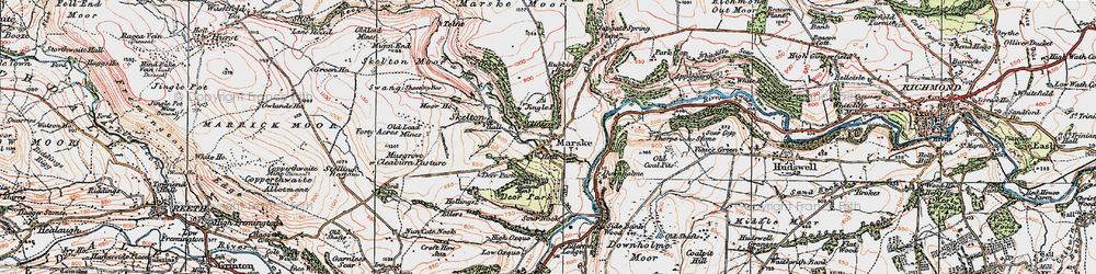 Old map of Clints in 1925