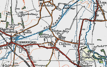 Old map of Cliton Manor in 1919