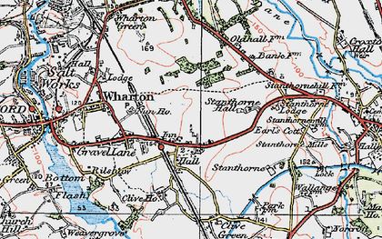 Old map of Clive in 1923